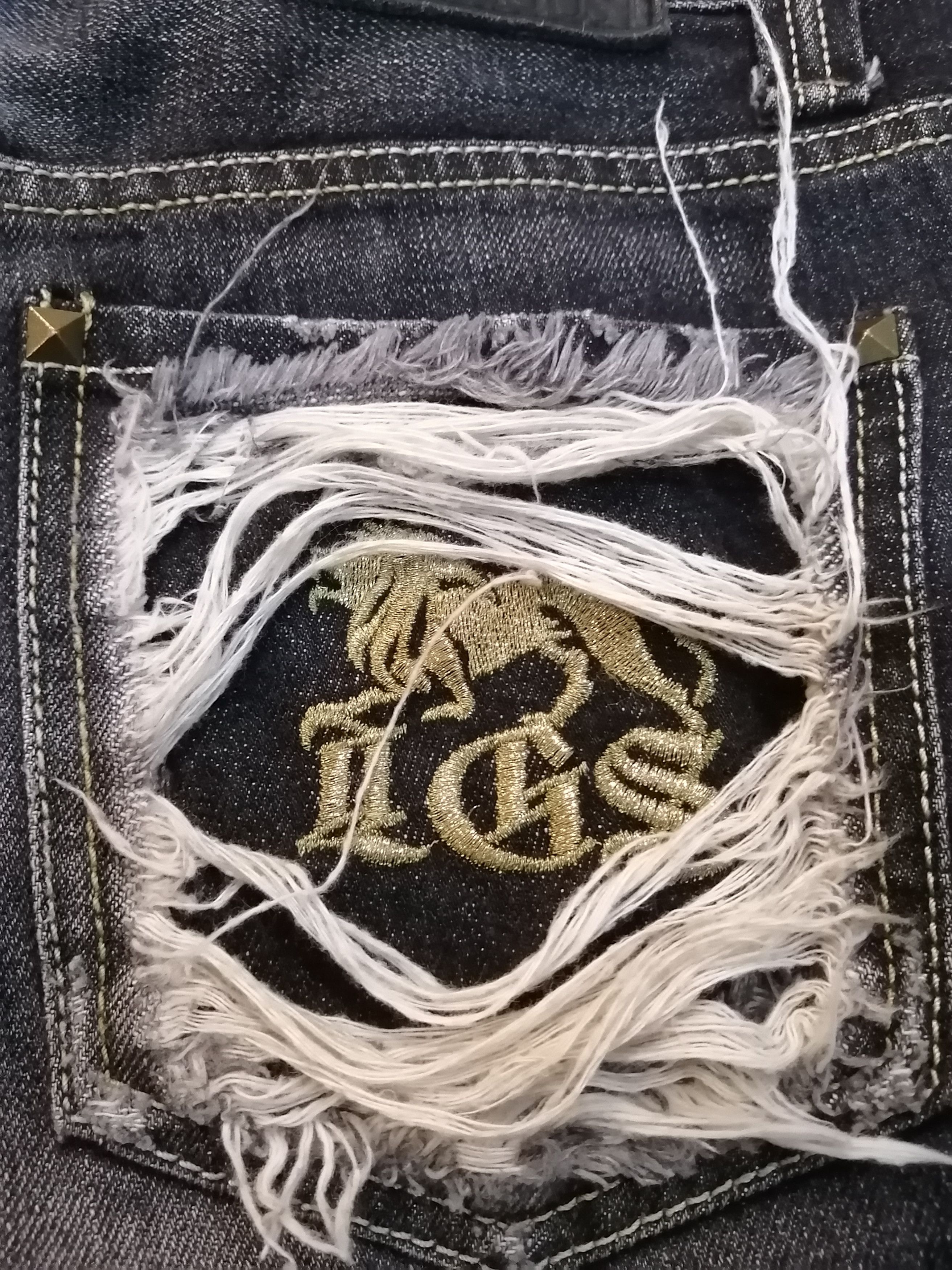If Six Was Nine Vintage Lagust Japan Distressed Denim Size US 30 / EU 46 - 19 Thumbnail