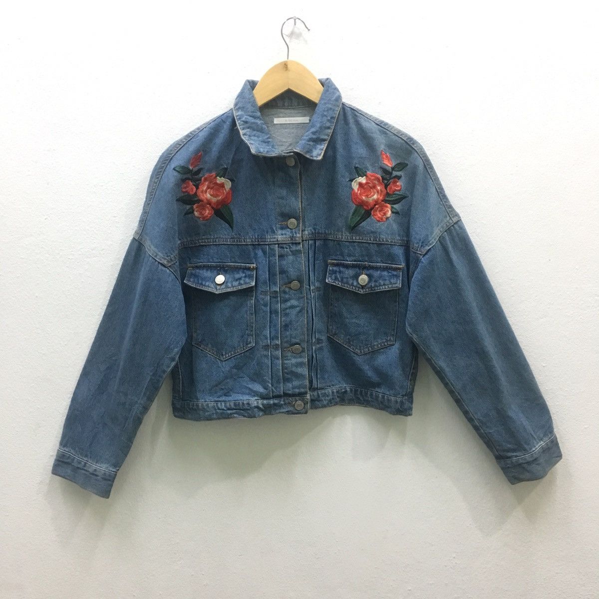 Japanese Brand Retro girl Denim Jacket For Women Size M / US 6-8 / IT 42-44 - 1 Thumbnail