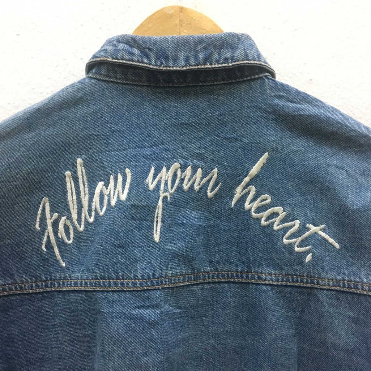 Japanese Brand Retro girl Denim Jacket For Women Size M / US 6-8 / IT 42-44 - 4 Thumbnail
