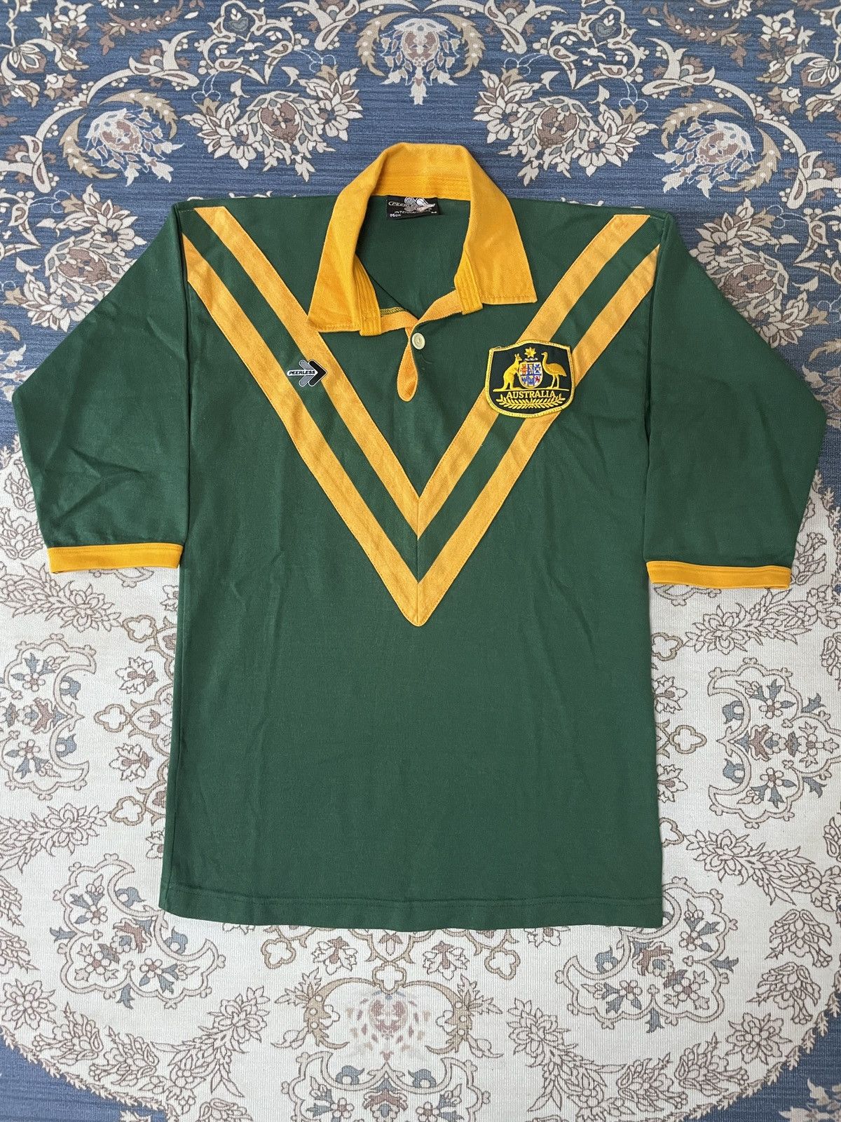 Vintage Vintage Australia Wallabies Rugby Peerless ugly Retro shirt Size US M / EU 48-50 / 2 - 2 Thumbnail