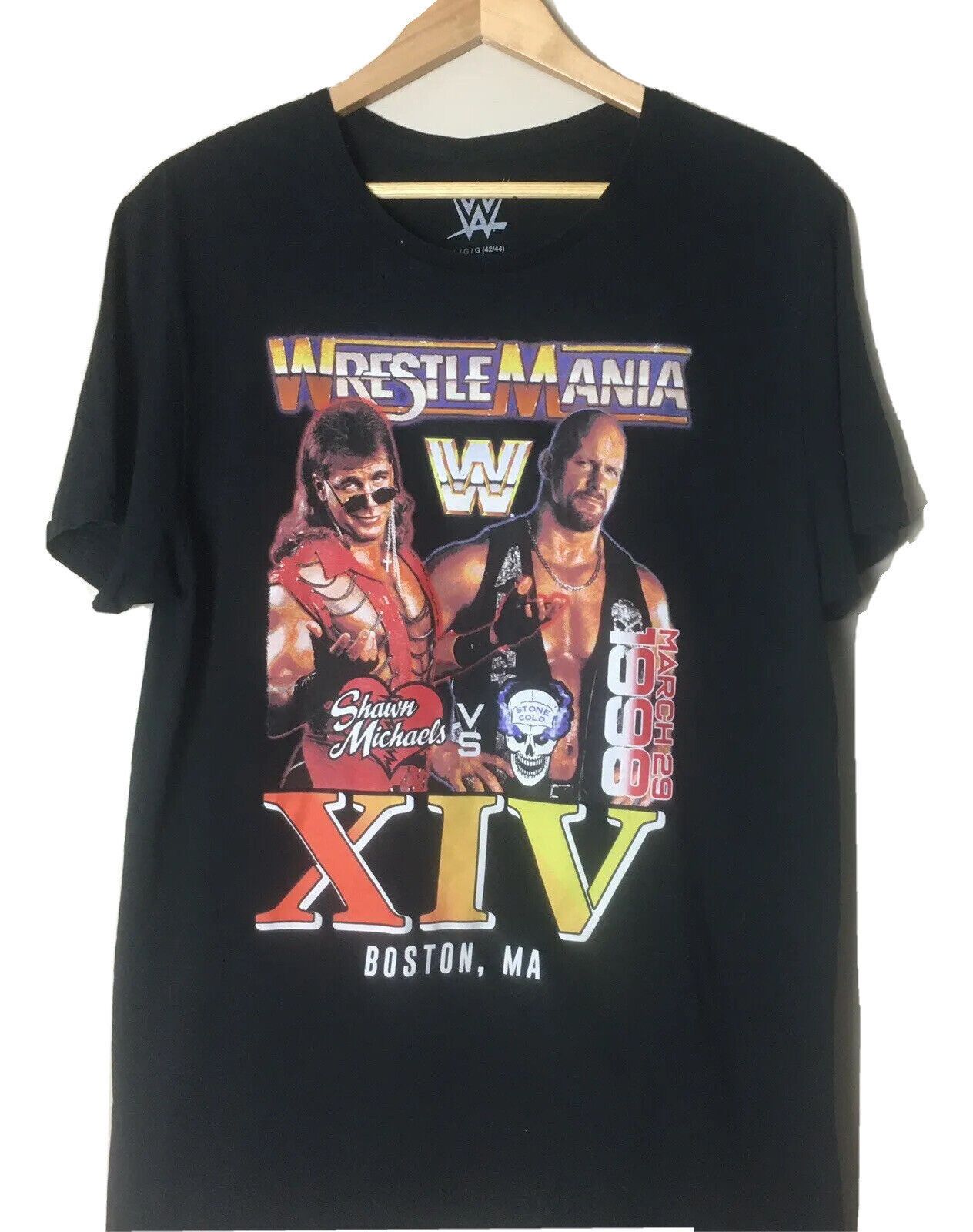 Vintage Vintage Wrestlemania Stone Cold Shirt Black 