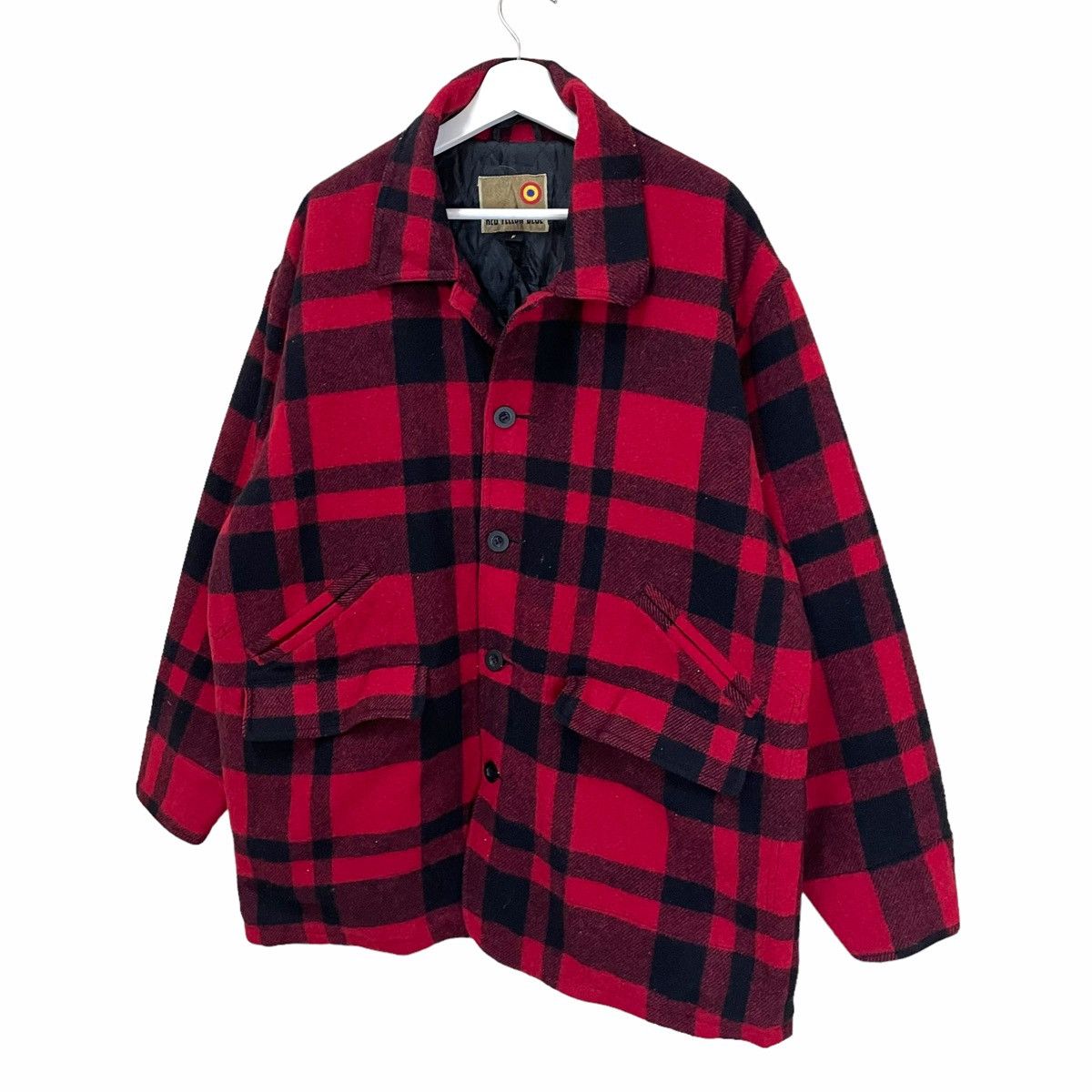 Beauty Beast × Japanese Brand 💥 REDBLUE JAPAN CHECKED WOOL CRUISER JACKET Size US XL / EU 56 / 4 - 2 Thumbnail