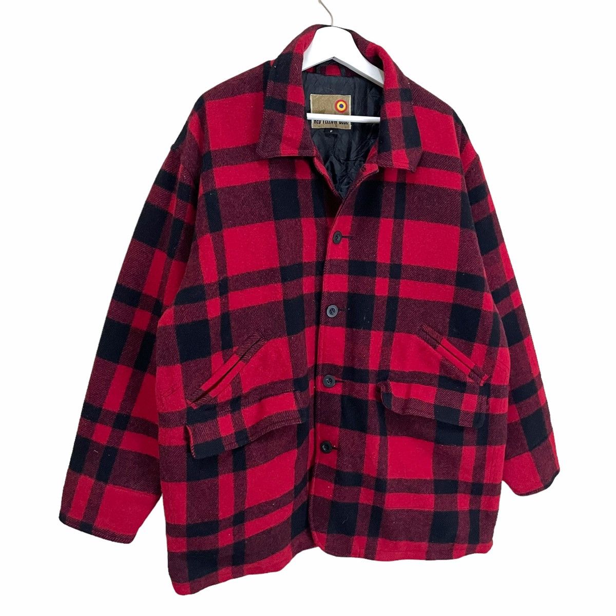 Beauty Beast × Japanese Brand 💥 REDBLUE JAPAN CHECKED WOOL CRUISER JACKET Size US XL / EU 56 / 4 - 3 Thumbnail