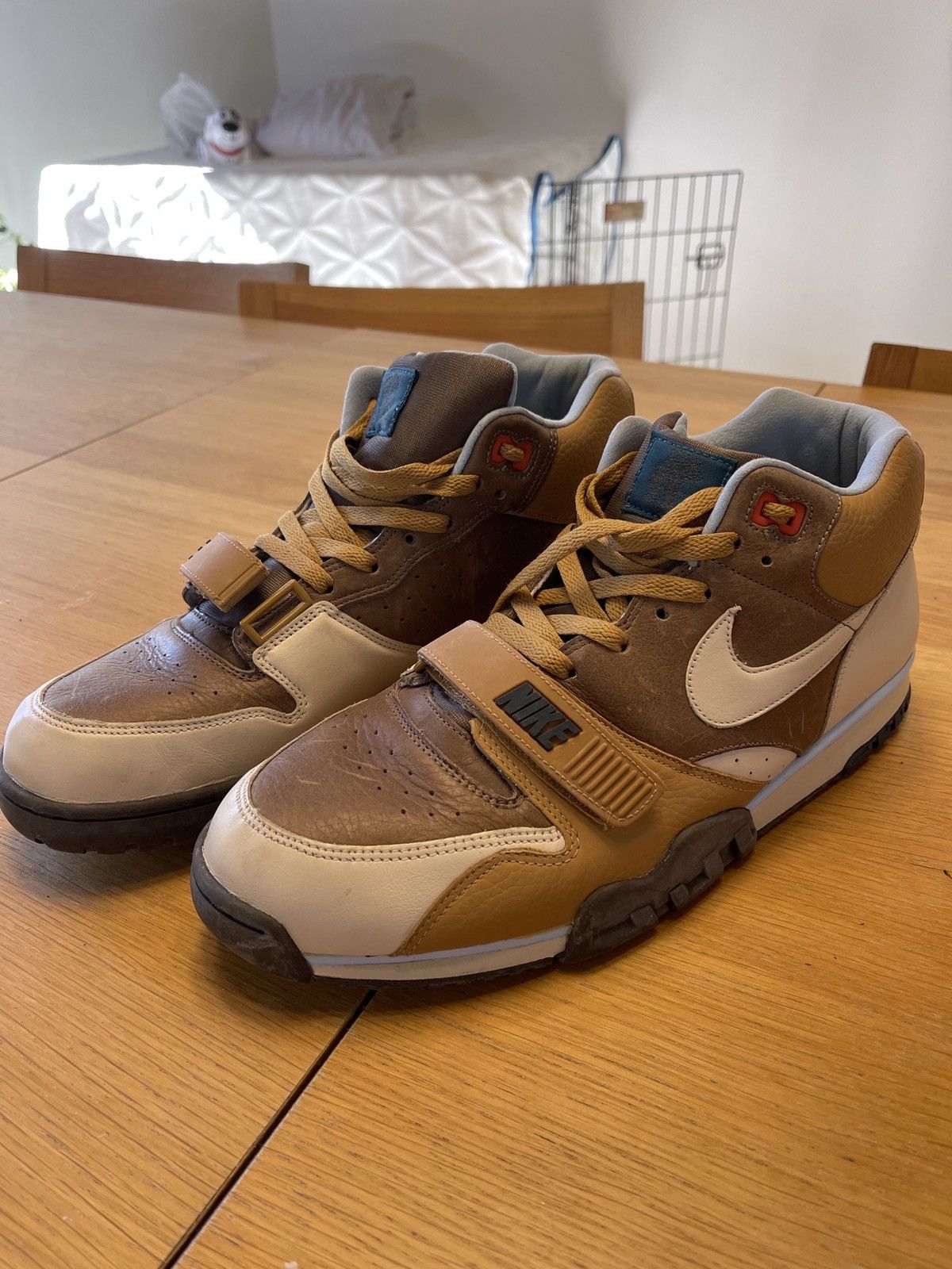 Nike Nike Air Trainer 1 Mid Premium Palomino-Pearl White-Maple Size US 13 / EU 46 - 1 Thumbnail