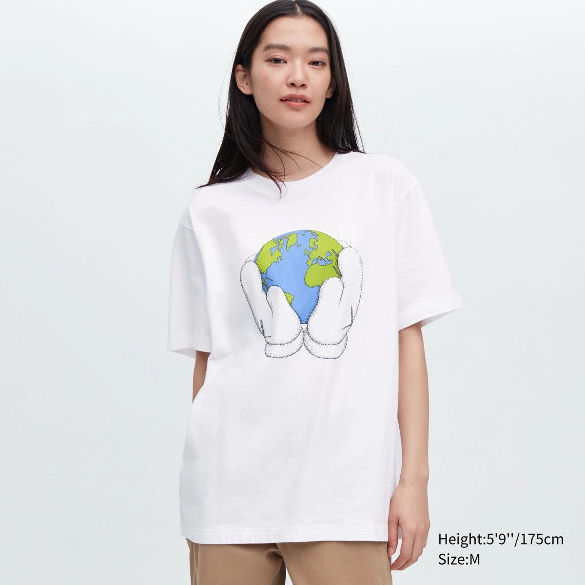 Kaws × Uniqlo XS Extra Small KAWS White Peace for All The Grey Vinyl Shirt Size US XS / EU 42 / 0 - 15 Thumbnail