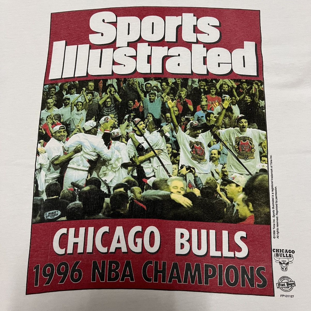 NBA × Vintage Vintage Sports Illustrated 1996 NBA Champions Chicago Bulls Size US XL / EU 56 / 4 - 3 Thumbnail