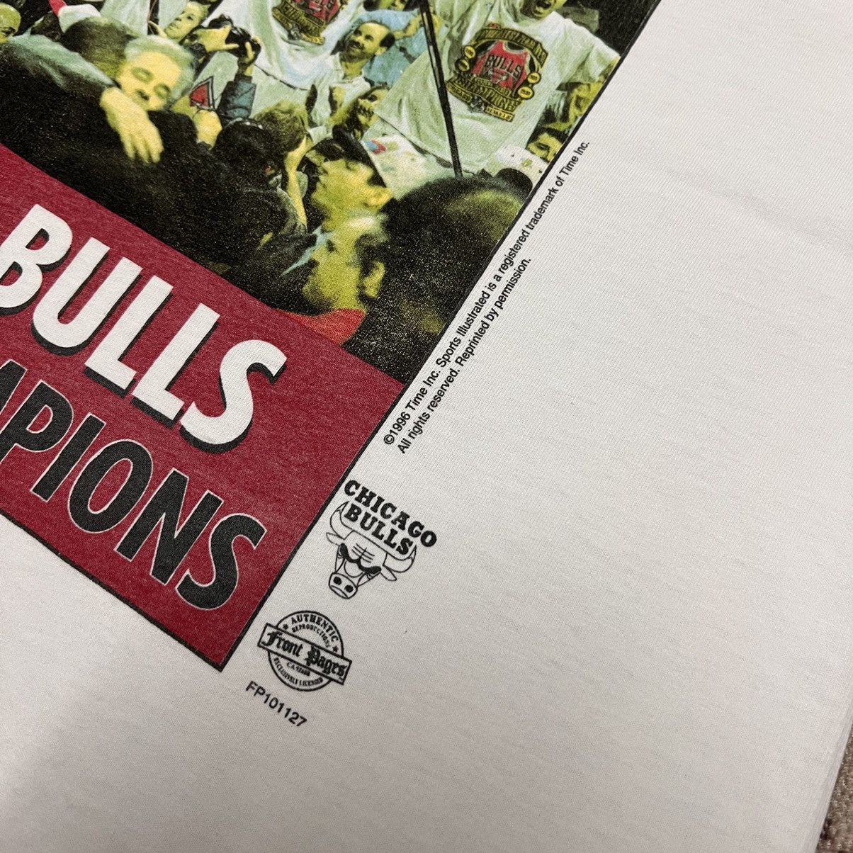 NBA × Vintage Vintage Sports Illustrated 1996 NBA Champions Chicago Bulls Size US XL / EU 56 / 4 - 5 Thumbnail