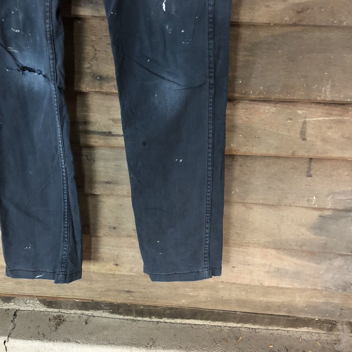 Japanese Brand Glodiotor Dark blue painter dirty thrashed Cargo Pants#6912 Size US 30 / EU 46 - 9 Thumbnail