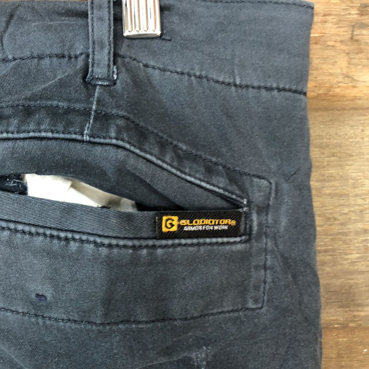 Japanese Brand Glodiotor Dark blue painter dirty thrashed Cargo Pants#6912 Size US 30 / EU 46 - 15 Thumbnail