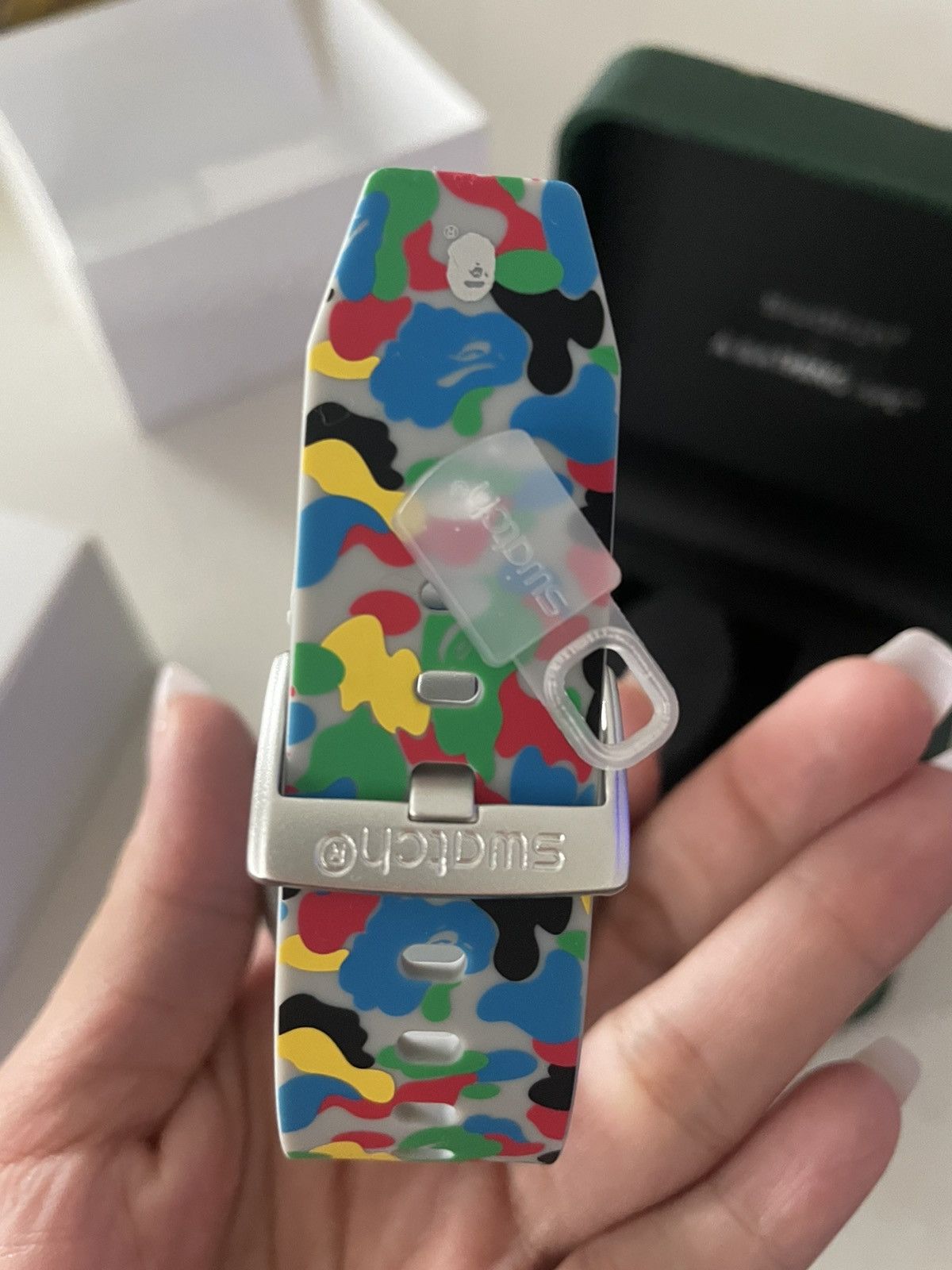 Bape Bape x swatch watch Size ONE SIZE - 6 Thumbnail