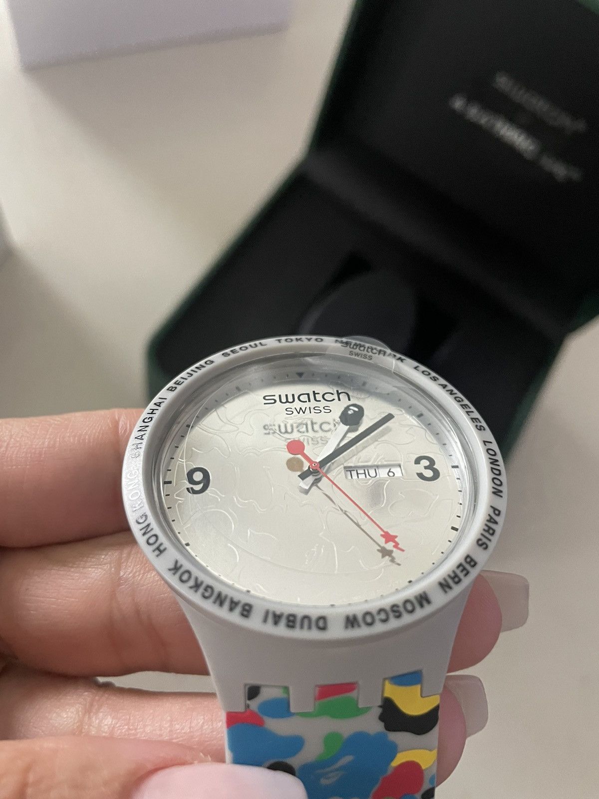 Bape Bape x swatch watch Size ONE SIZE - 5 Thumbnail