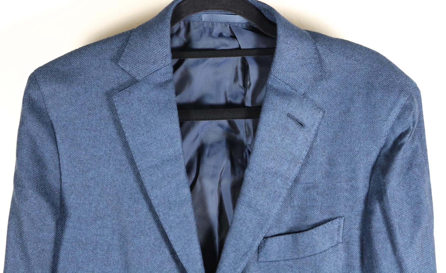 Ermenegildo Zegna Cashmere Flannel Navy Blazer Size 48L