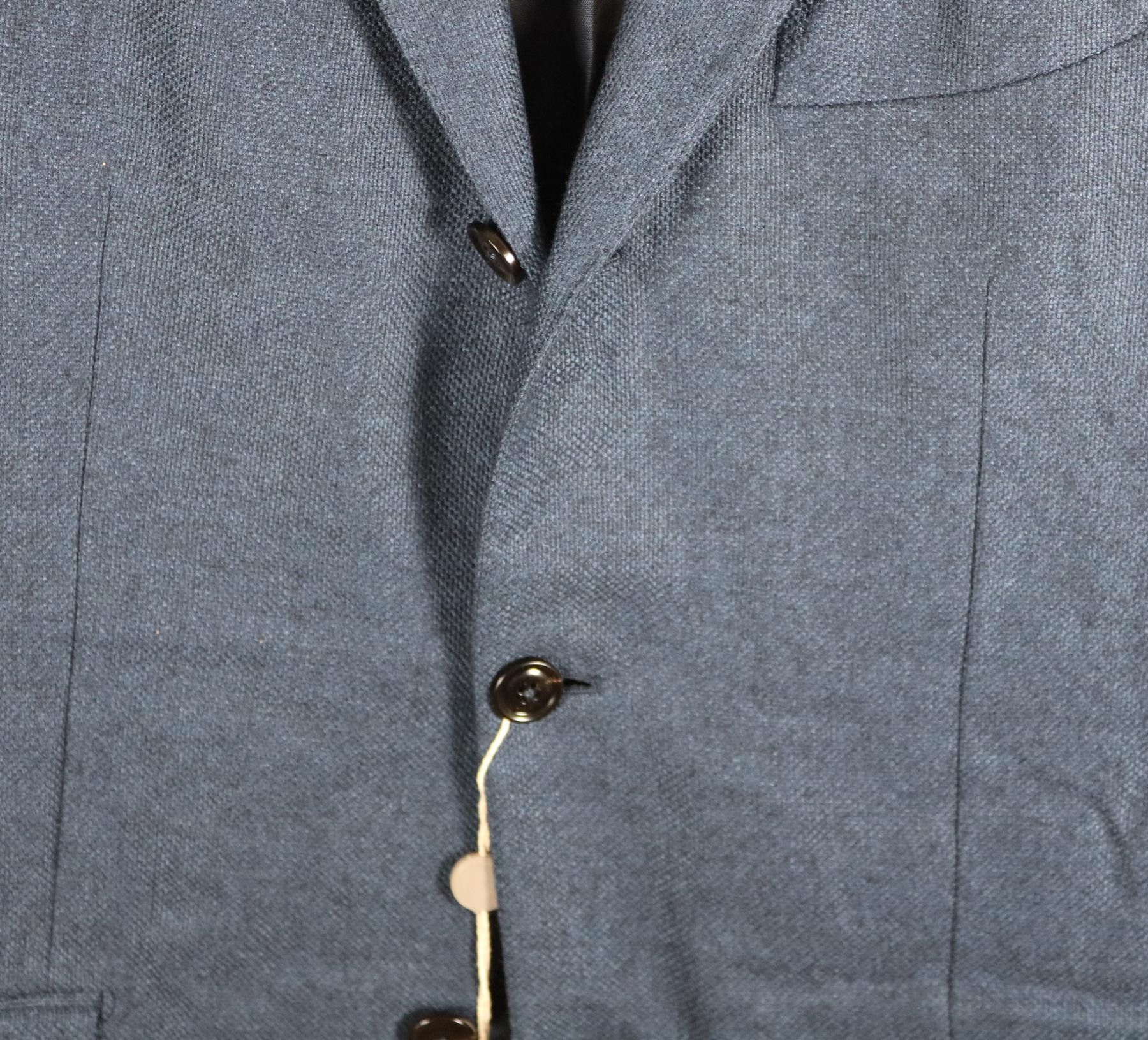 Ermenegildo Zegna Cashmere Flannel Navy Blazer Size 48L