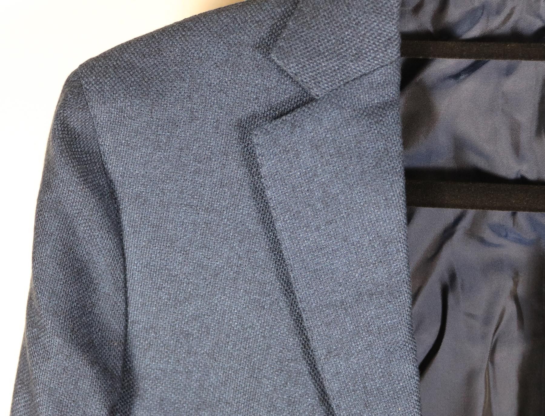 Ermenegildo Zegna Cashmere Flannel Navy Blazer Size 48L