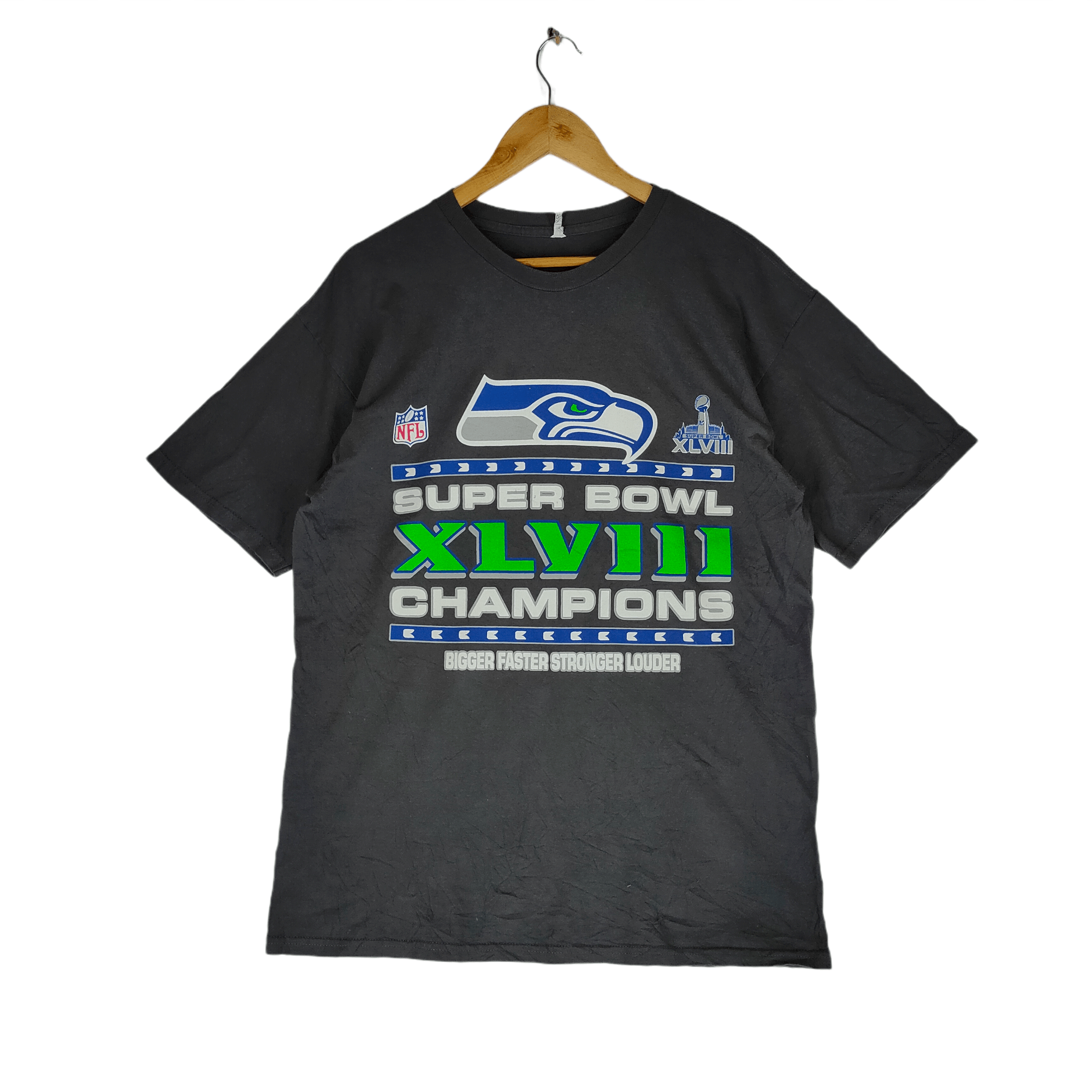 image of Nfl American Football Super Bowl Champion Big Logo Shirt, Men's (Size Medium)