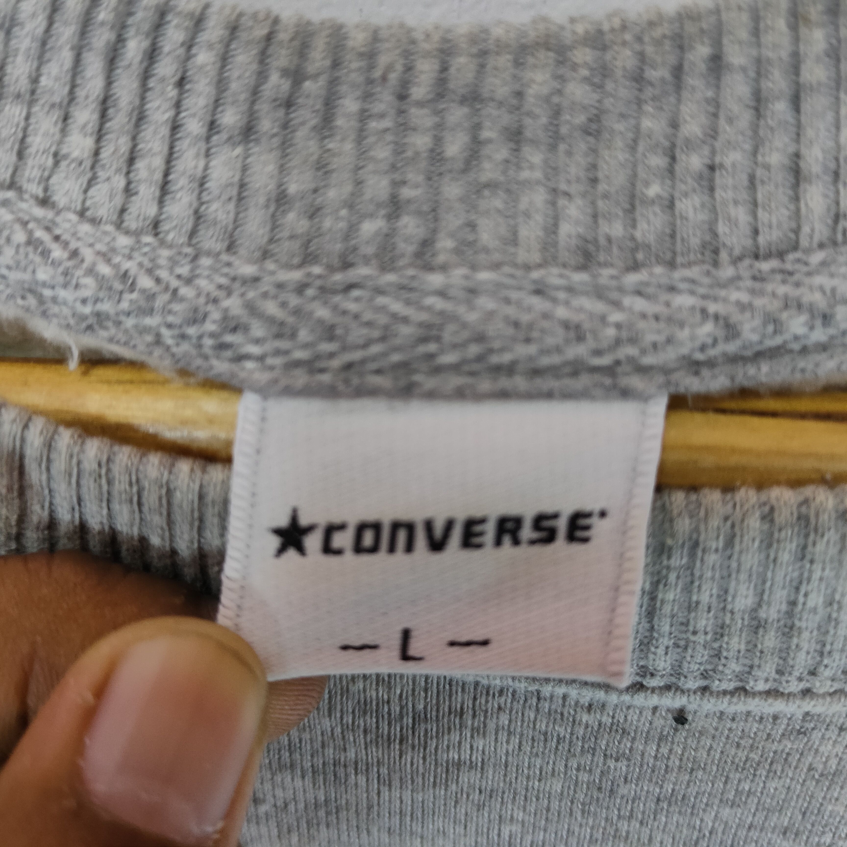 Converse CONVERSE ALL STAR Big Shoes Sneakers Logo Sweatshirt Size US L / EU 52-54 / 3 - 4 Thumbnail
