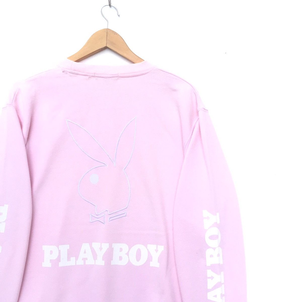 Playboy Vintage 90s Playboy Bunny Spell Out Big Logo Sweatshirt | L Size US L / EU 52-54 / 3 - 3 Thumbnail