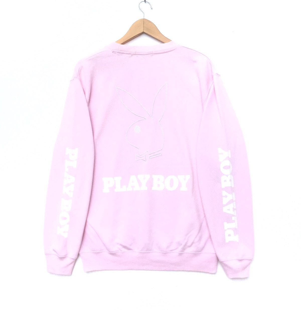 Playboy Vintage 90s Playboy Bunny Spell Out Big Logo Sweatshirt | L Size US L / EU 52-54 / 3 - 2 Thumbnail
