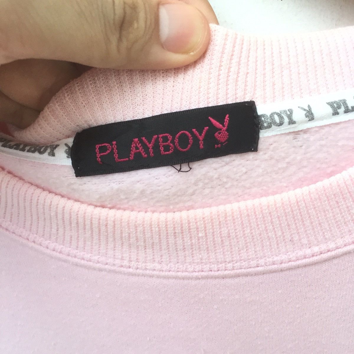 Playboy Vintage 90s Playboy Bunny Spell Out Big Logo Sweatshirt | L Size US L / EU 52-54 / 3 - 9 Thumbnail