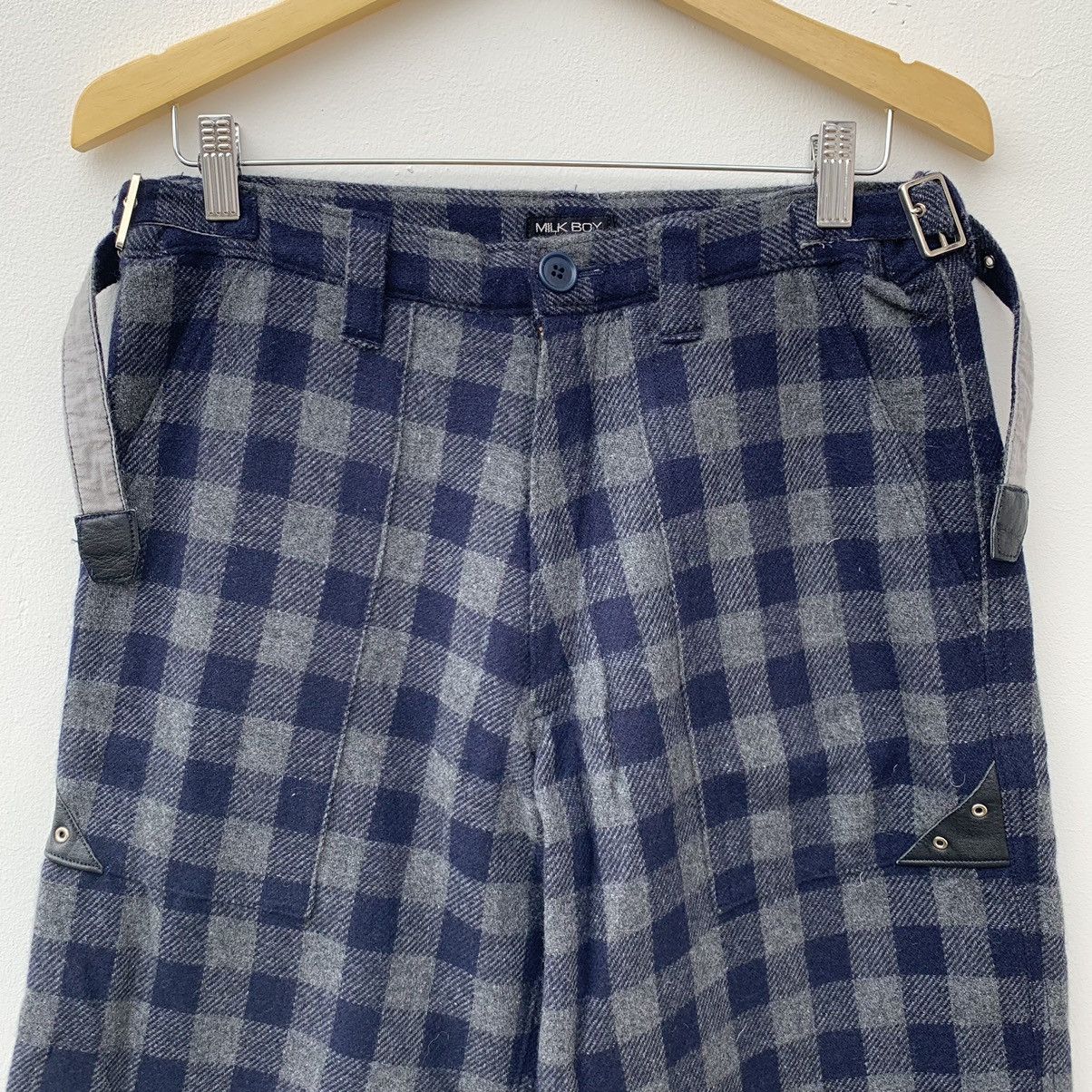 20471120 × Beauty Beast SAMPLE Milkboy Wool Plaid Shorts Size US 30 / EU 46 - 7 Thumbnail