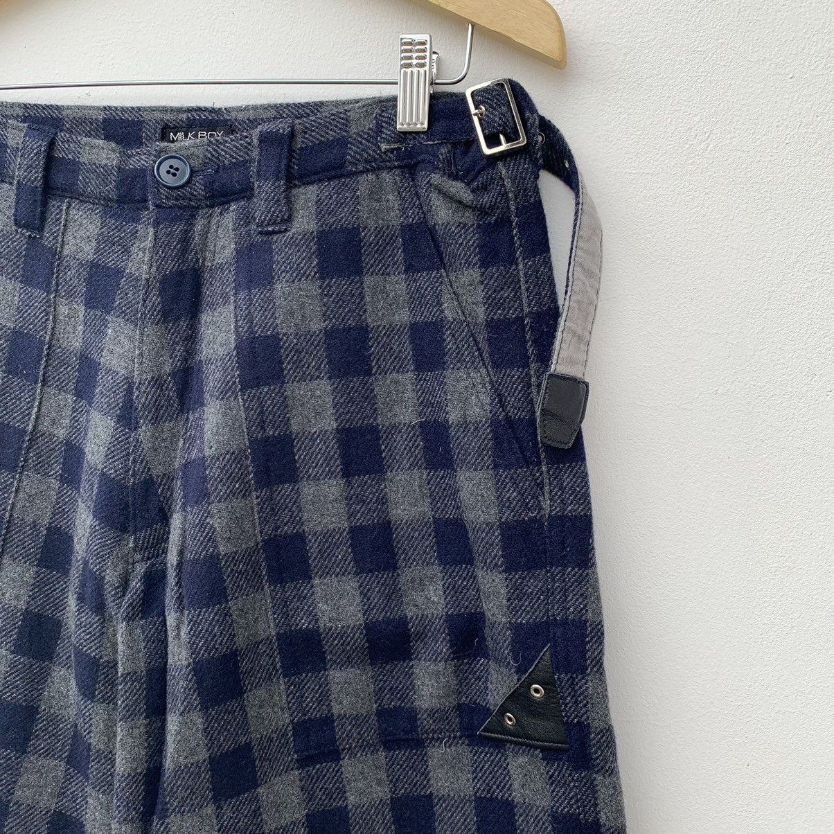 20471120 × Beauty Beast SAMPLE Milkboy Wool Plaid Shorts Size US 30 / EU 46 - 9 Thumbnail