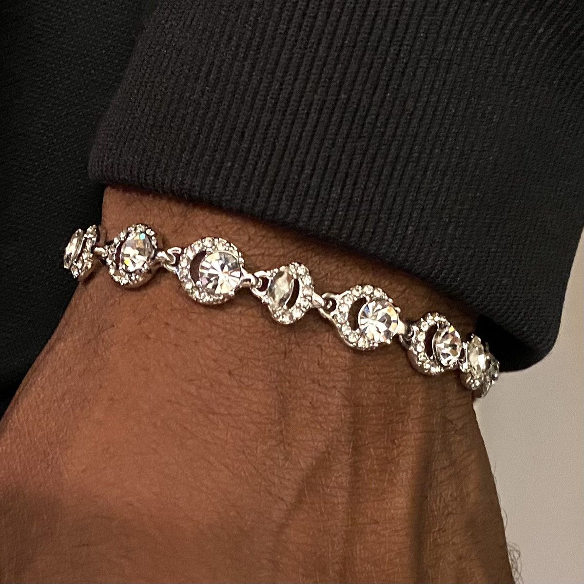 image of Givenchy Silver Bracelet, Men's