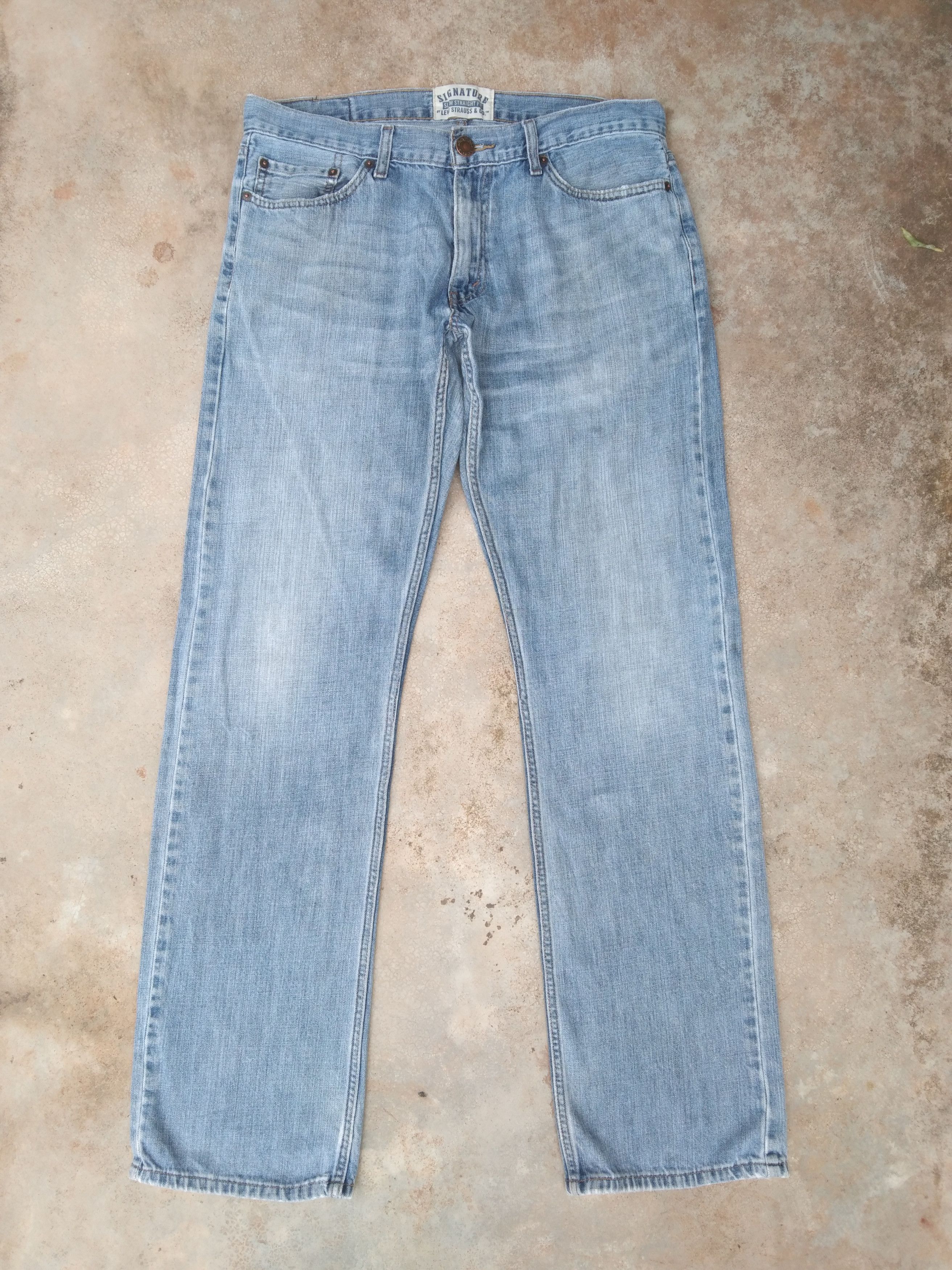 Levi's Vintage Levi's Signature Slim Straight Jeans 34x34 Size US 34 / EU 50 - 1 Thumbnail