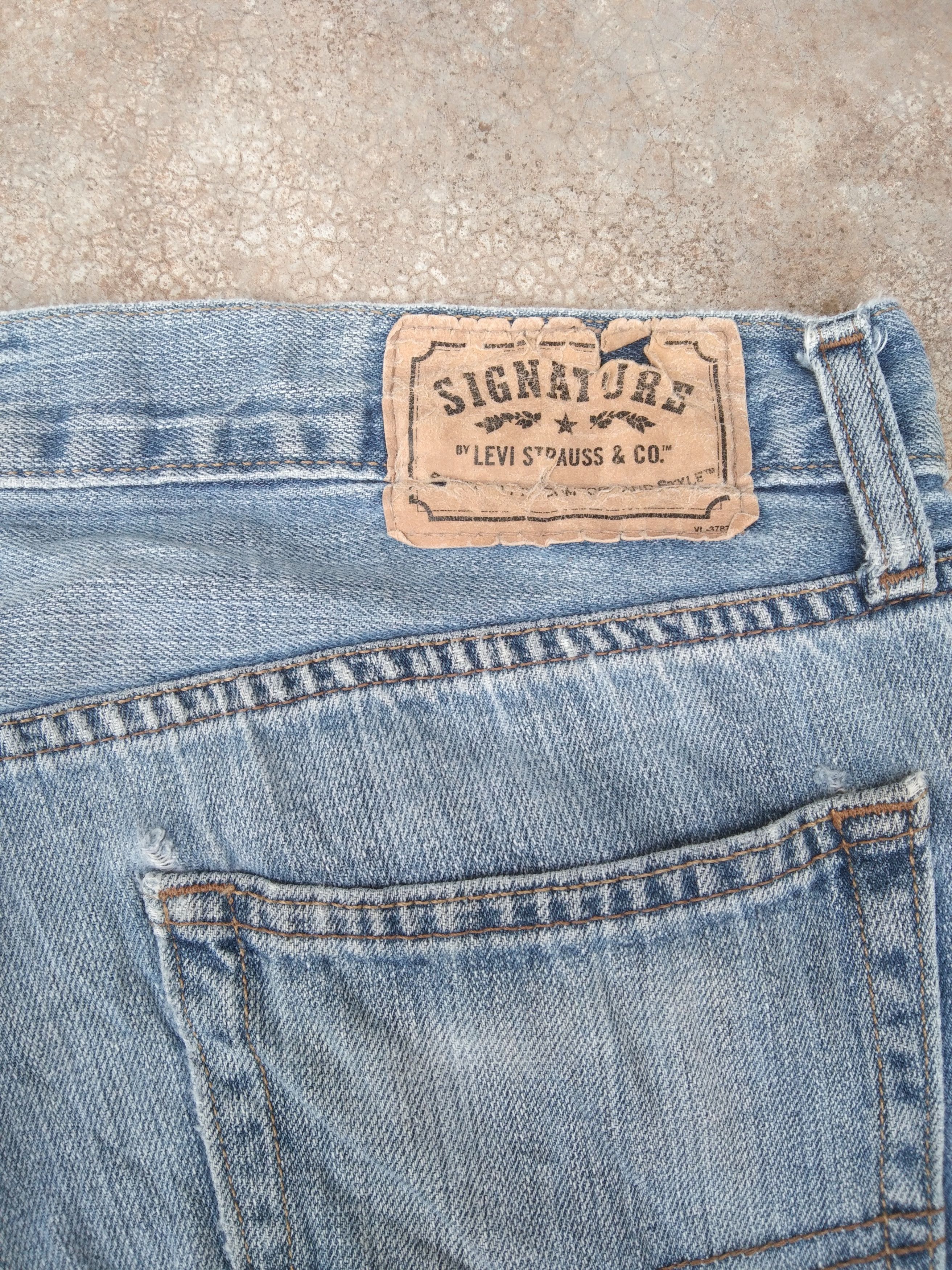 Levi's Vintage Levi's Signature Slim Straight Jeans 34x34 Size US 34 / EU 50 - 6 Thumbnail