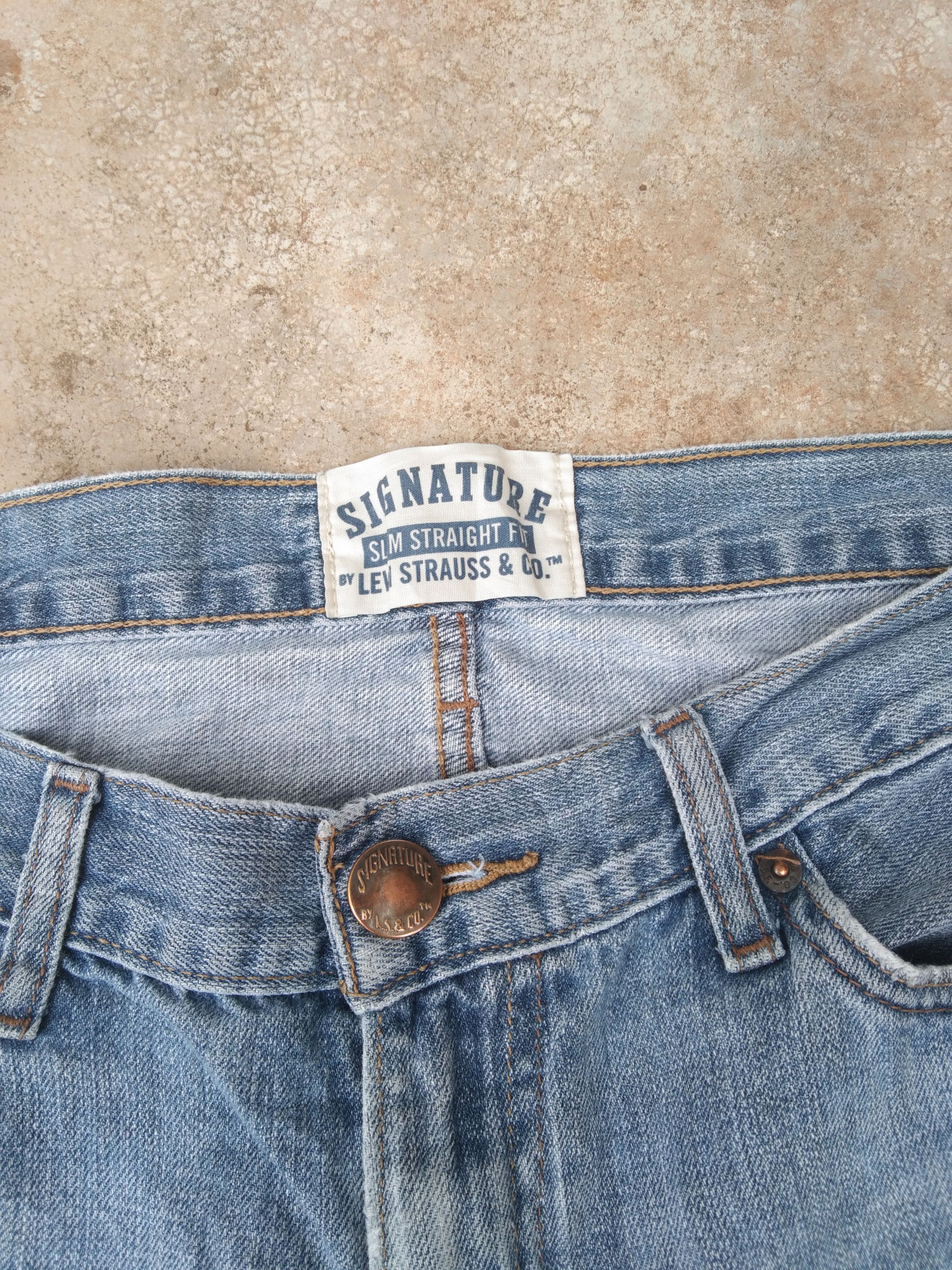 Levi's Vintage Levi's Signature Slim Straight Jeans 34x34 Size US 34 / EU 50 - 9 Thumbnail