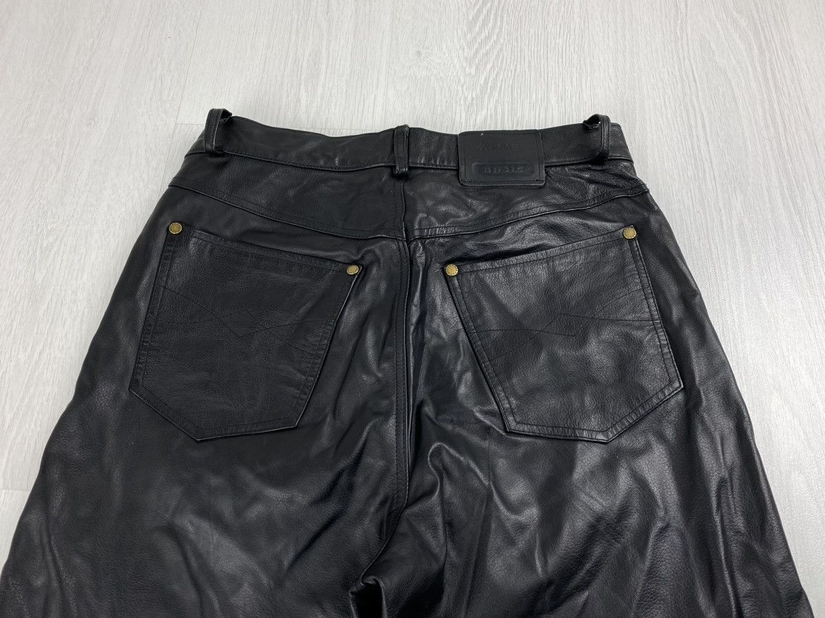 Genuine Leather Vintage Leather Pants Motorcycle Trousers Y2K Marlboro Size US 31 - 7 Thumbnail
