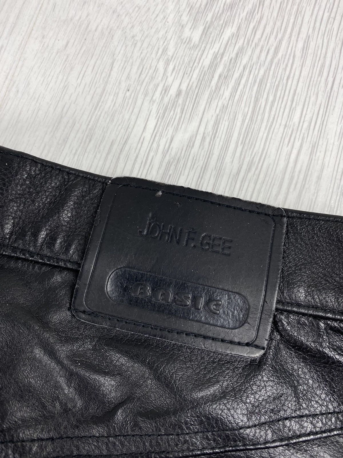 Genuine Leather Vintage Leather Pants Motorcycle Trousers Y2K Marlboro Size US 31 - 8 Thumbnail