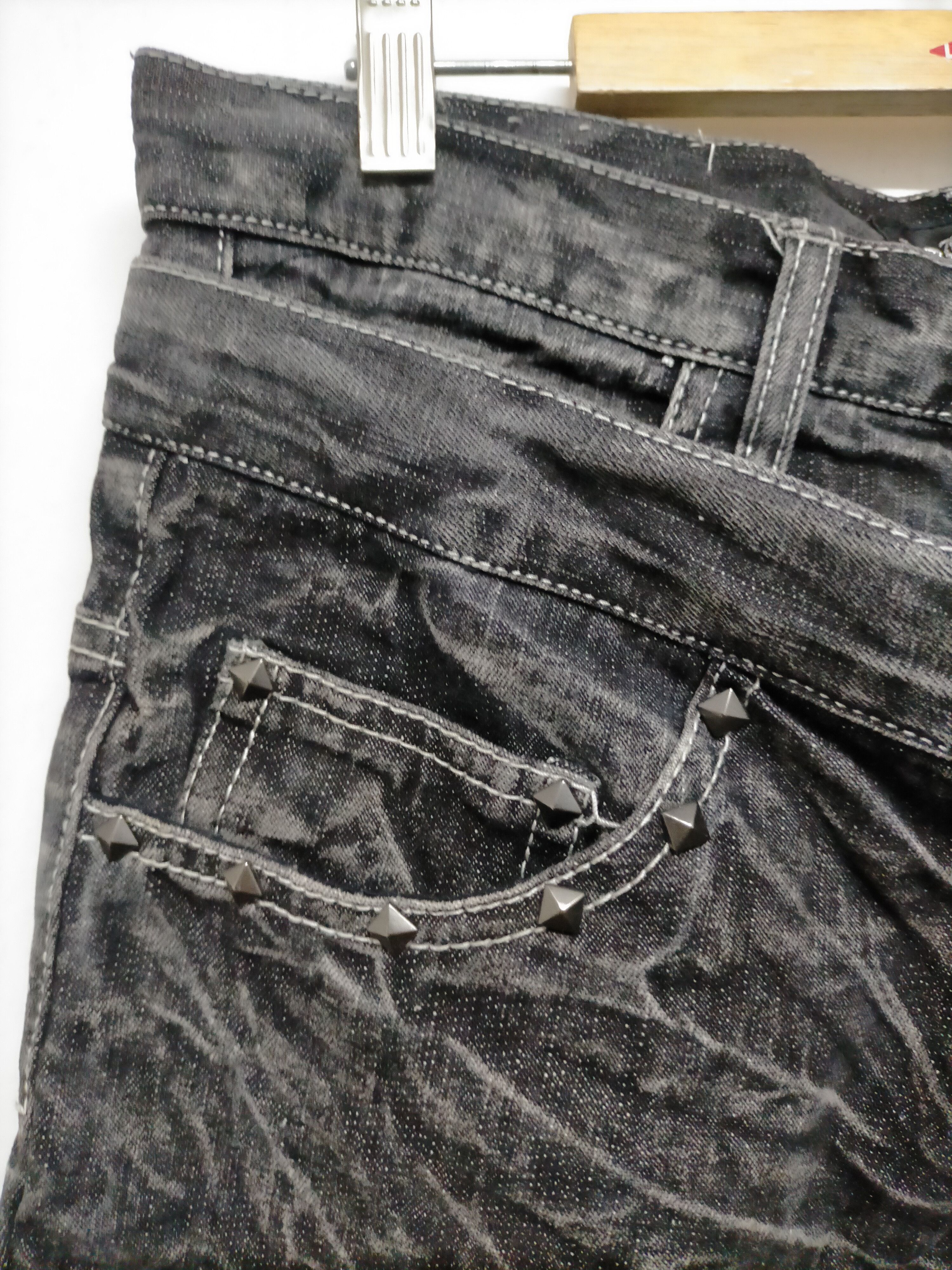 Japanese Brand D&G x Low Box double waist denim pants Size US 31 - 5 Thumbnail