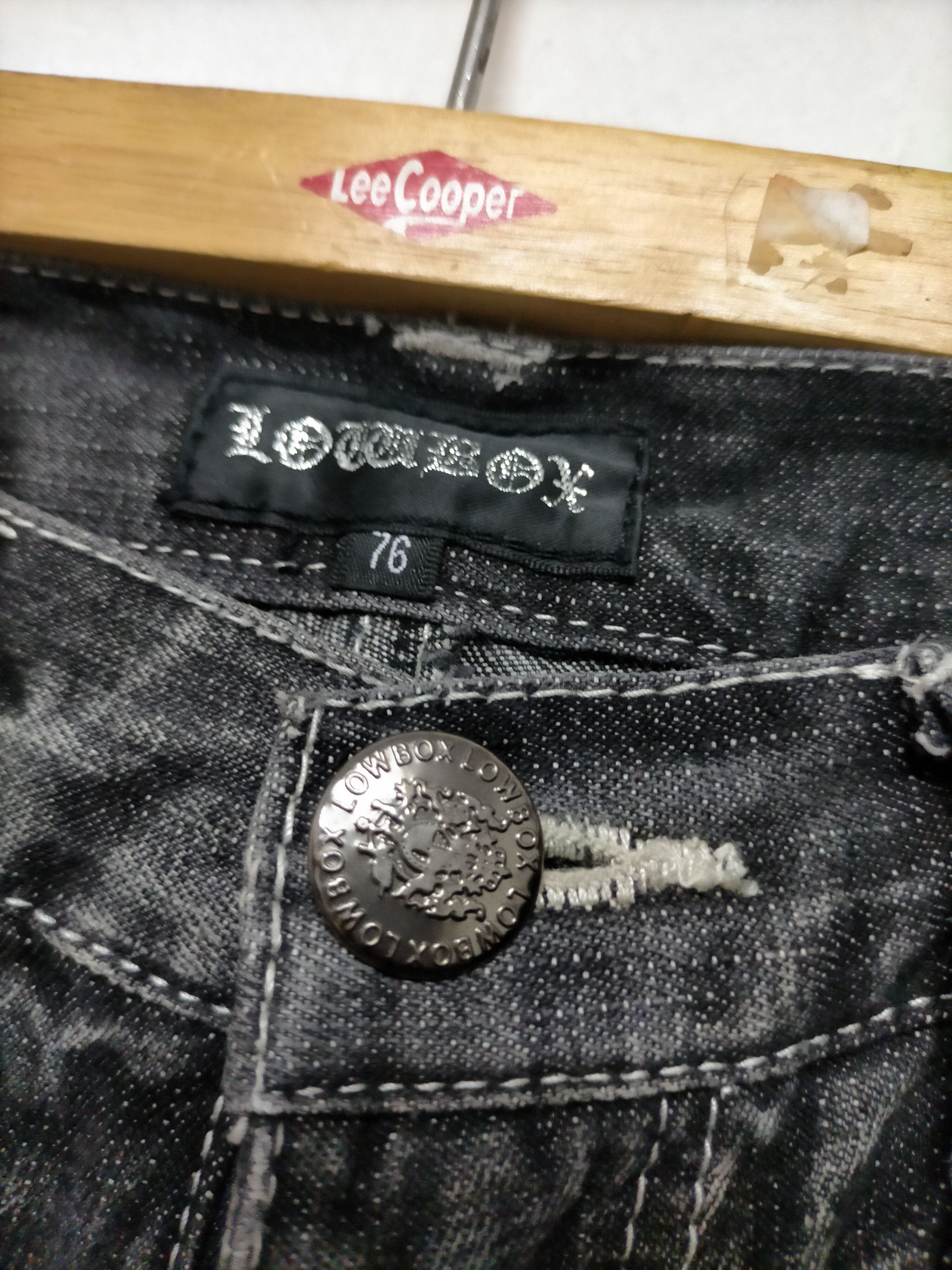 Japanese Brand D&G x Low Box double waist denim pants Size US 31 - 14 Thumbnail