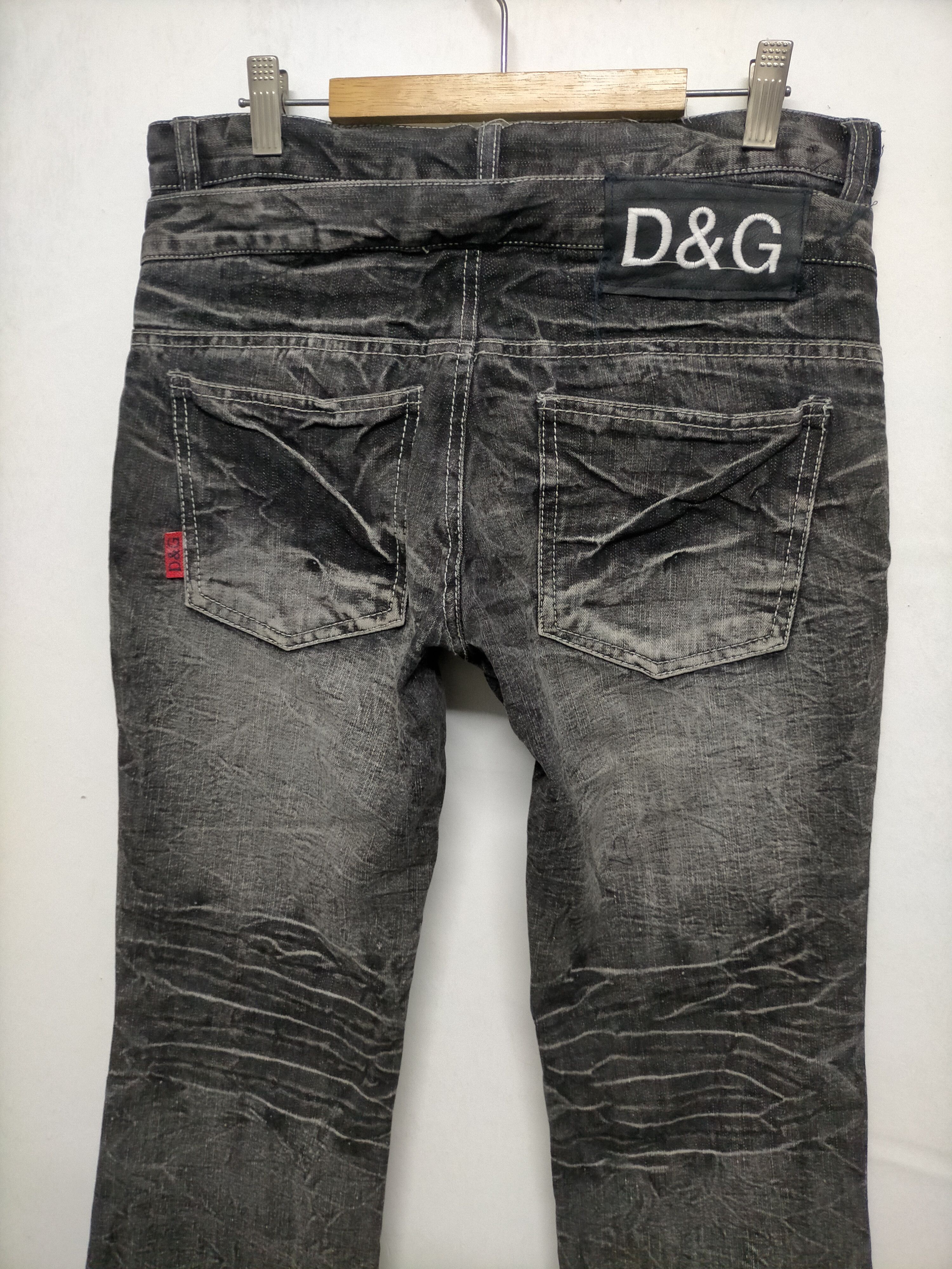 Japanese Brand D&G x Low Box double waist denim pants Size US 31 - 11 Thumbnail