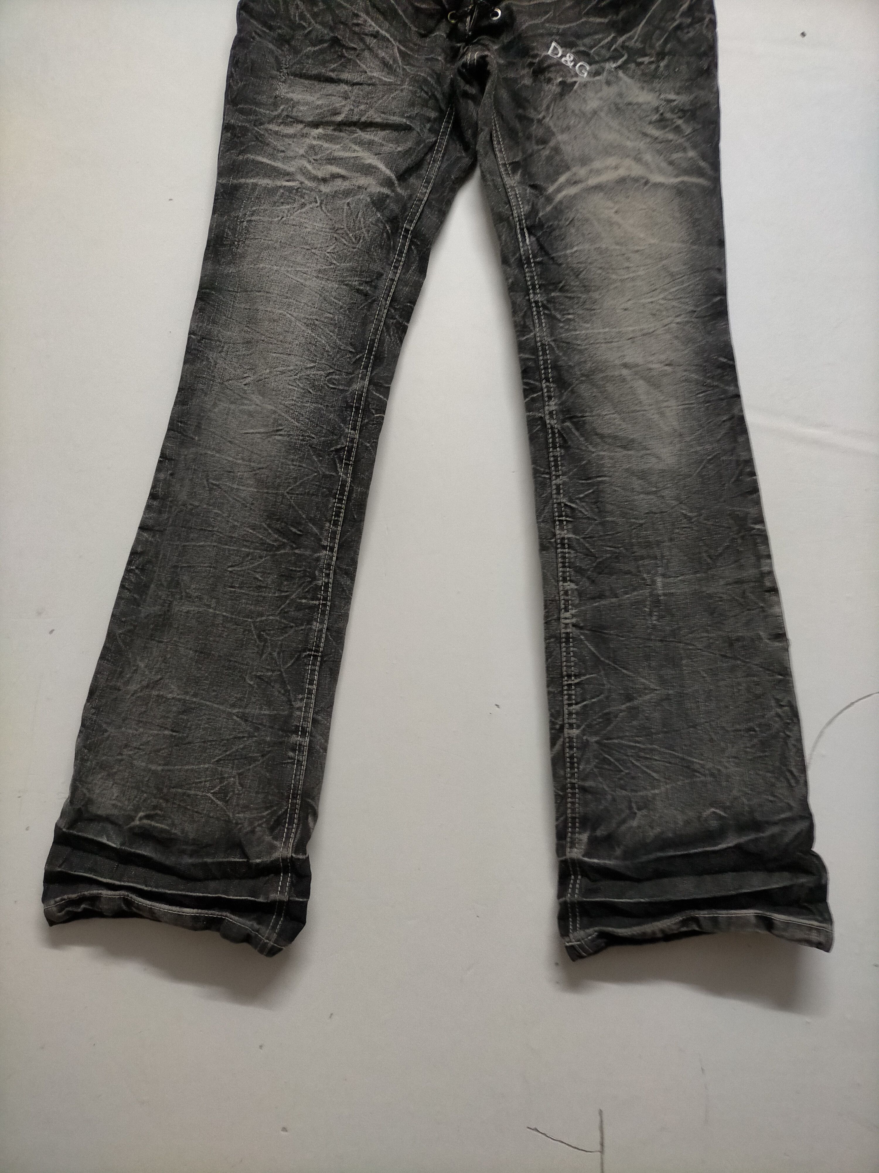 Japanese Brand D&G x Low Box double waist denim pants Size US 31 - 10 Thumbnail