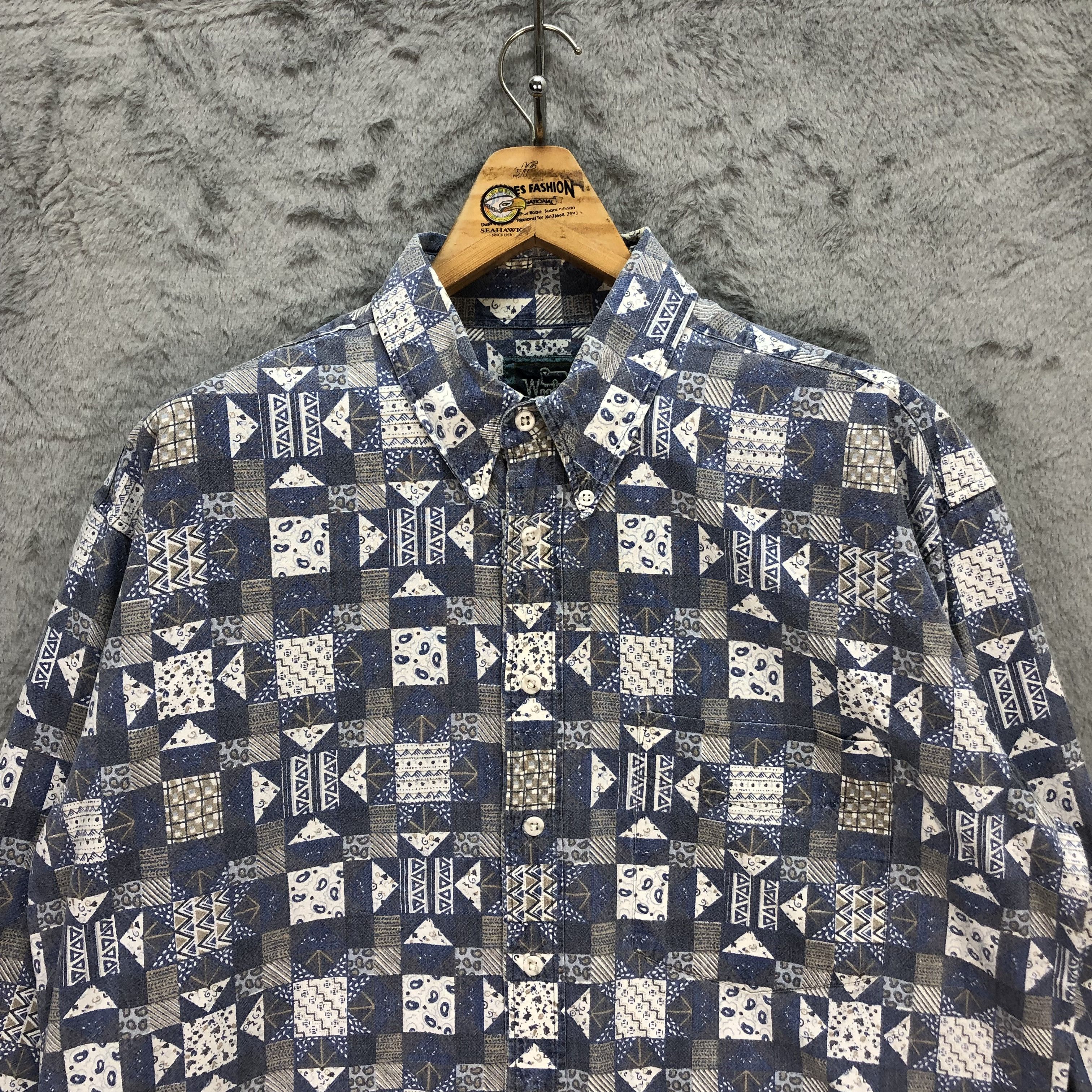 Woolrich Woolen Mills Woolrich Ice Blue Button Ups Shirts #5612-200 Size US L / EU 52-54 / 3 - 2 Thumbnail