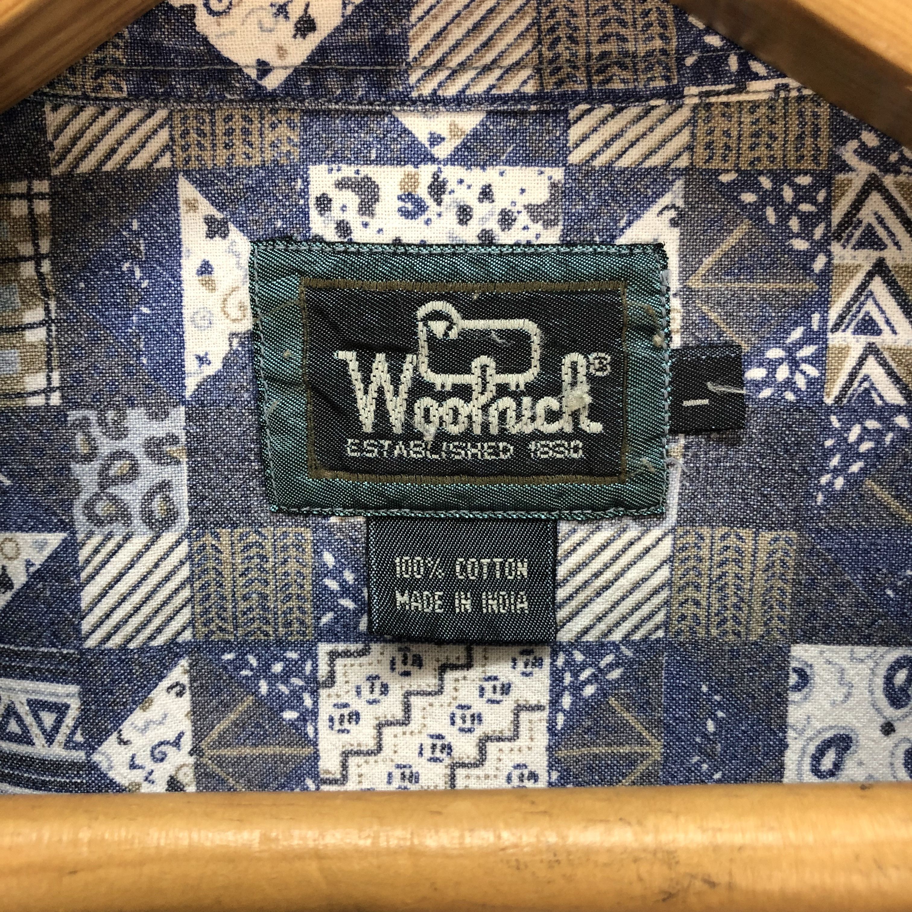 Woolrich Woolen Mills Woolrich Ice Blue Button Ups Shirts #5612-200 Size US L / EU 52-54 / 3 - 6 Thumbnail