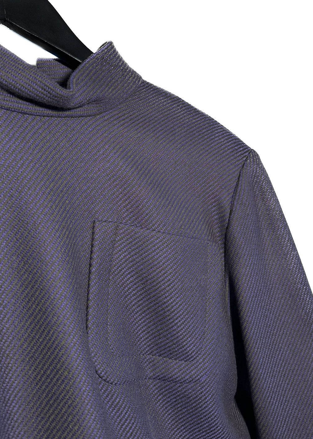 Celine Céline Purple Diagonal Wool Reverse Blazer Size M / US 6-8 / IT 42-44 - 3 Thumbnail