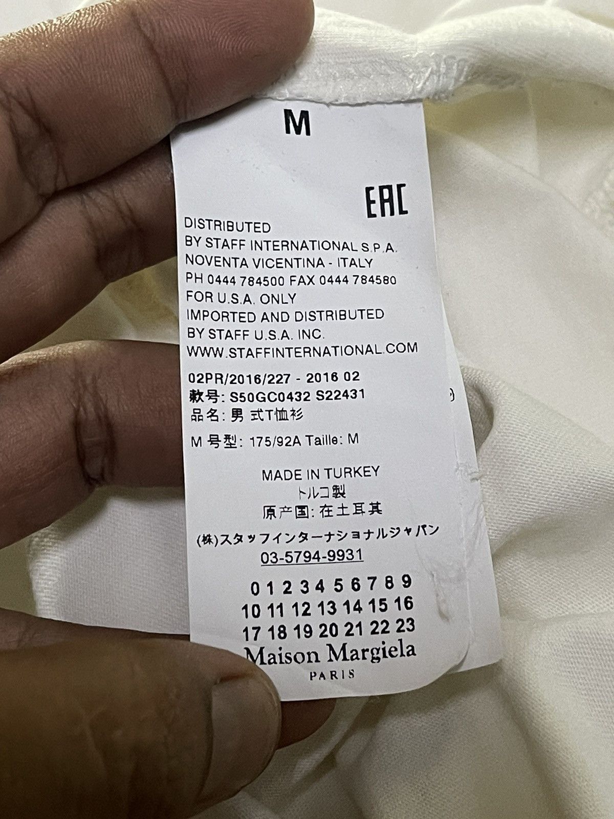 Maison Margiela Maison Margiela Paris Plain Tshirt Size US M / EU 48-50 / 2 - 4 Thumbnail