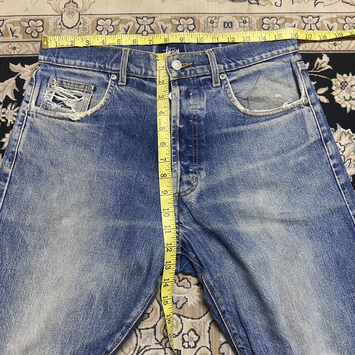 Stussy Vintage Stussy Thrashed Jeans Size US 32 / EU 48 - 20 Thumbnail