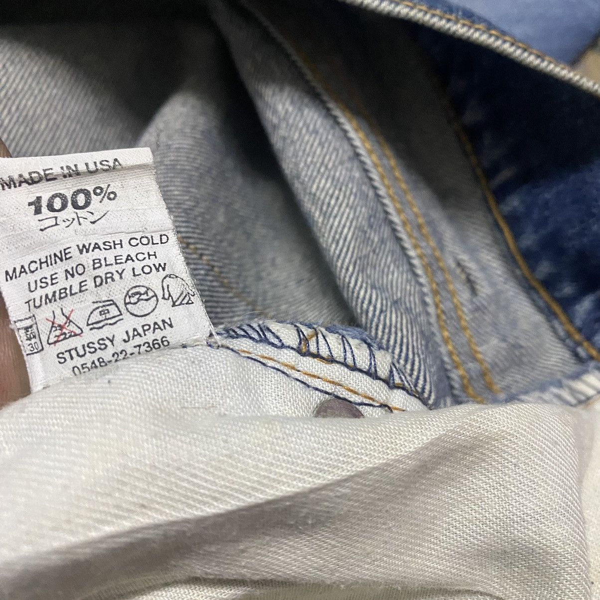 Stussy Vintage Stussy Thrashed Jeans Size US 32 / EU 48 - 19 Thumbnail