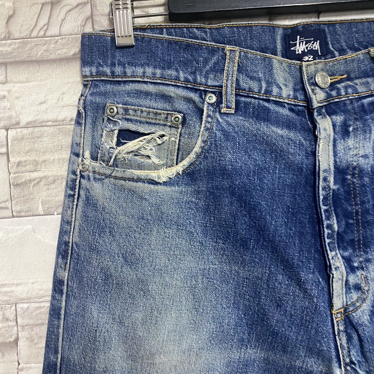 Stussy Vintage Stussy Thrashed Jeans Size US 32 / EU 48 - 5 Thumbnail