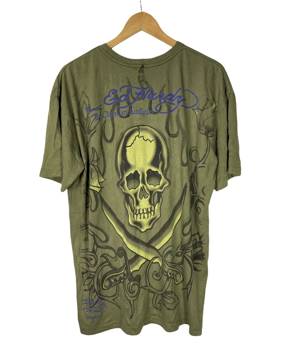 Christian Audigier Ed Hardy By Christian Audigier Full Print Tshirt Size US XL / EU 56 / 4 - 2 Thumbnail