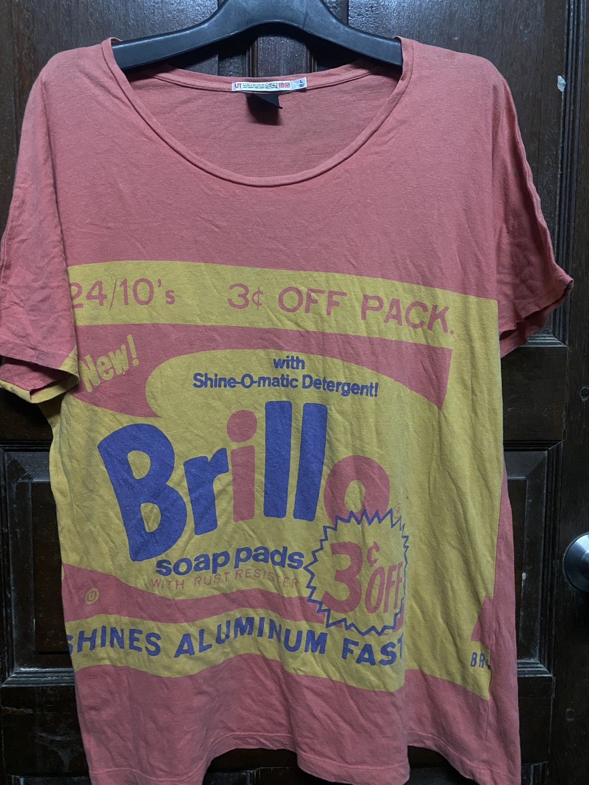 HOLLY GRAIL UNIQLO X ANDY WARHOL BRILLO SOAP PADS OVER PRINT