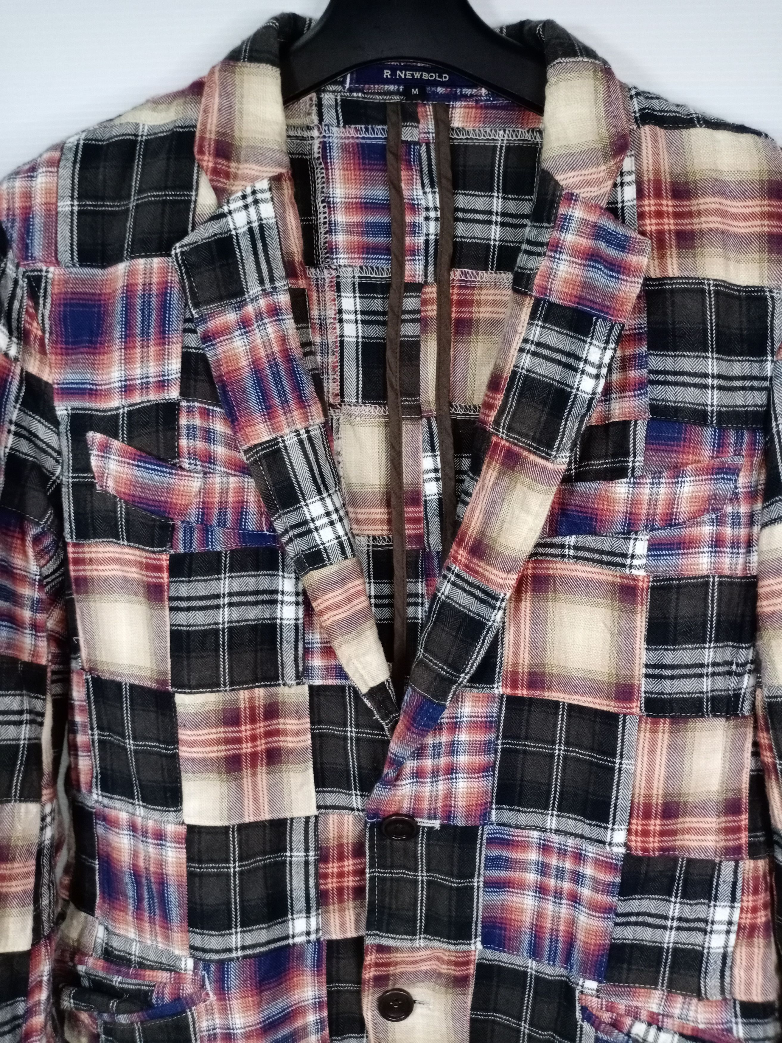 R.Newbold 🔥RARE🔥R. NEWBOLD Patchwork Blazers Size 36S - 3 Thumbnail