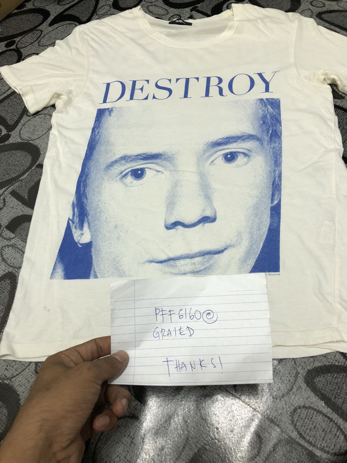 Band Tees Dennis Morris Rotten Destroy Pil Sex Pistol 2004 Size US S / EU 44-46 / 1 - 16 Thumbnail
