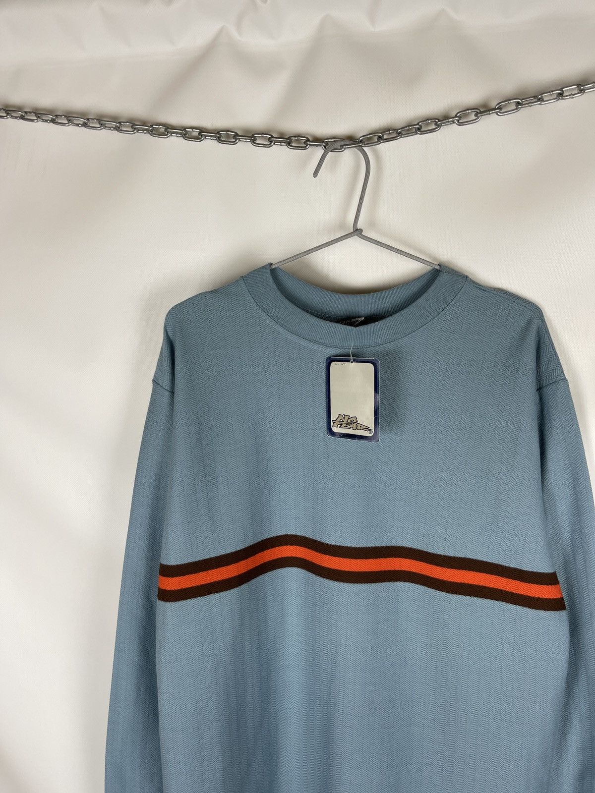 No Fear × Vintage No Fear vintage striped made in USA cotton long sleeve tee Size US L / EU 52-54 / 3 - 2 Thumbnail