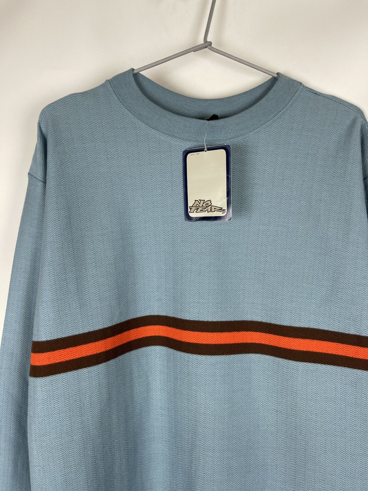 No Fear × Vintage No Fear vintage striped made in USA cotton long sleeve tee Size US L / EU 52-54 / 3 - 6 Thumbnail