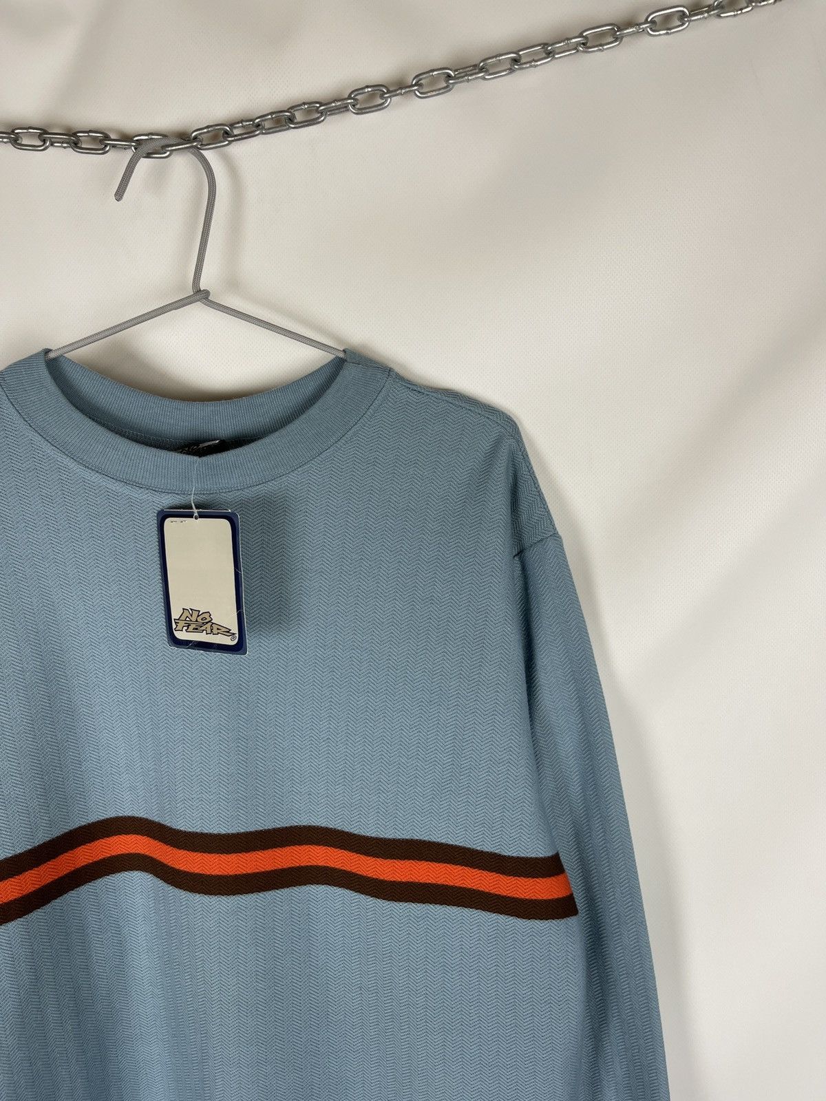 No Fear × Vintage No Fear vintage striped made in USA cotton long sleeve tee Size US L / EU 52-54 / 3 - 3 Thumbnail