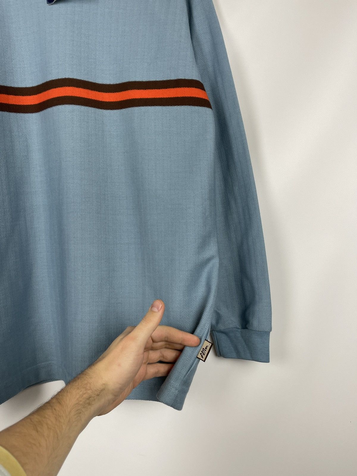 No Fear × Vintage No Fear vintage striped made in USA cotton long sleeve tee Size US L / EU 52-54 / 3 - 9 Thumbnail